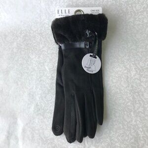 Elle Women   Gloves  Lined  Smart Touch MSRP Black  $36